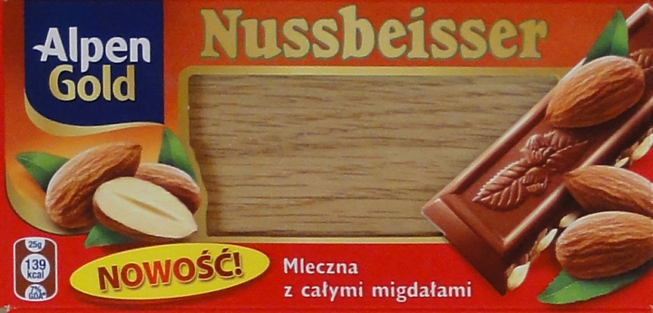 Nussbeisser male Alpen Gold oble czekolada mleczna z calymi migdalami nowosc.jpg